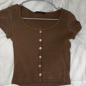 Brown zelle top